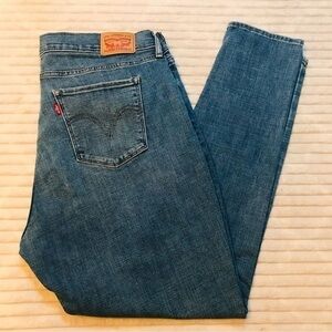 Levi’s Distressed Curvy Skinny Jeans Women’s Plus Size 34 18